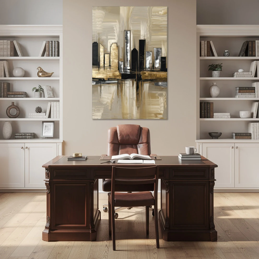 Houston Contemporary Design - Canvas Wall Art - Office - 40x60