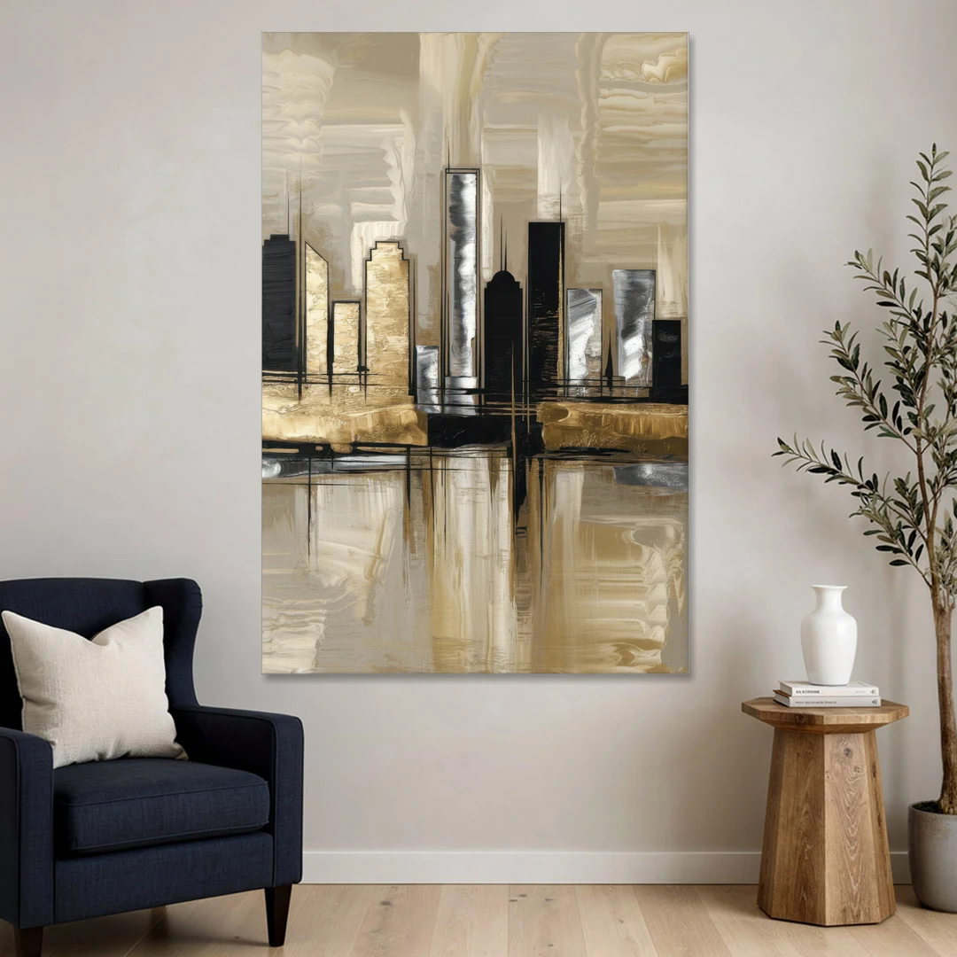 Houston Contemporary Design - Canvas Wall Art - Sofa - 40x60