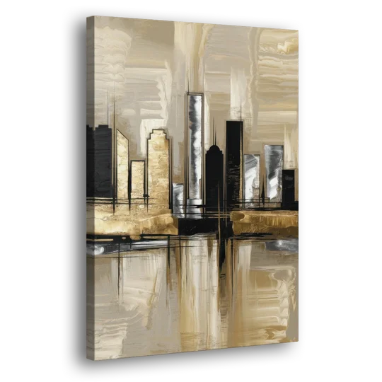 Houston Contemporary Design - Canvas Wall Art - Side