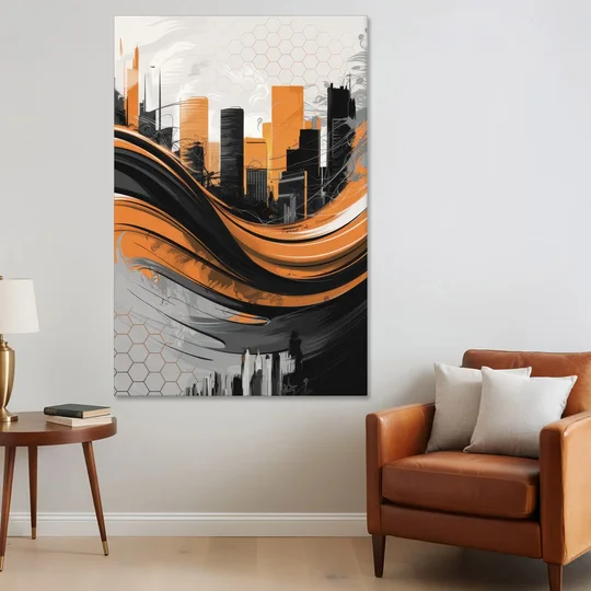 Houston Dynamo Colors - Canvas Wall Art - Sofa - 40x60