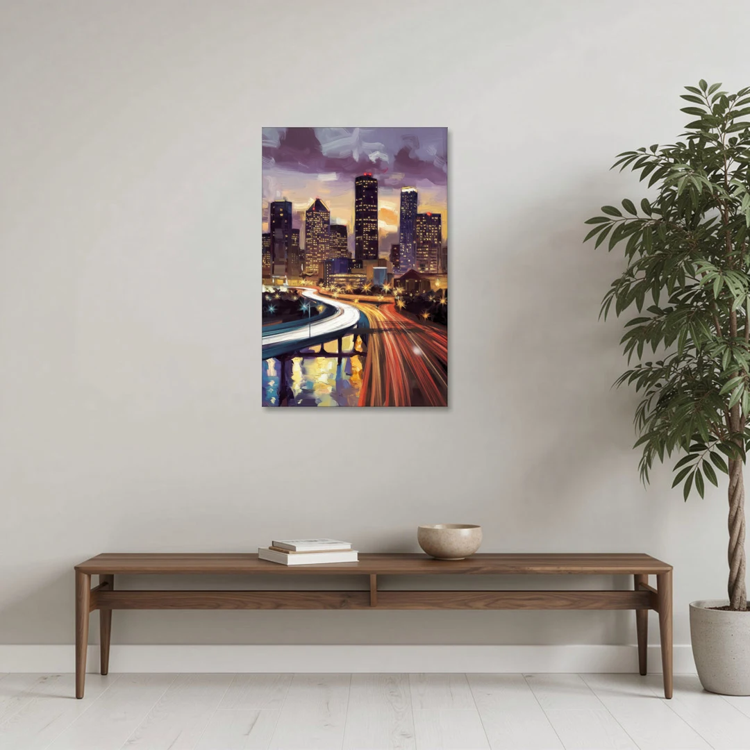 Houston Photography Collection - Canvas Wall Art - Coffee Table - 24x36