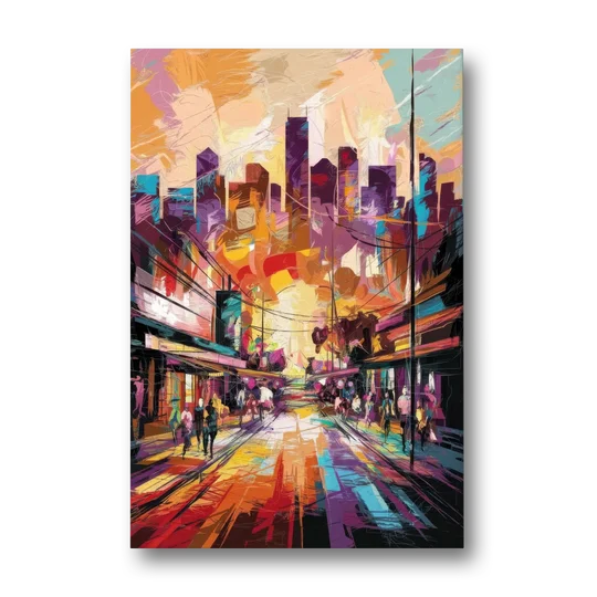 Houston Street Art Culture - Canvas Wall Art - Front