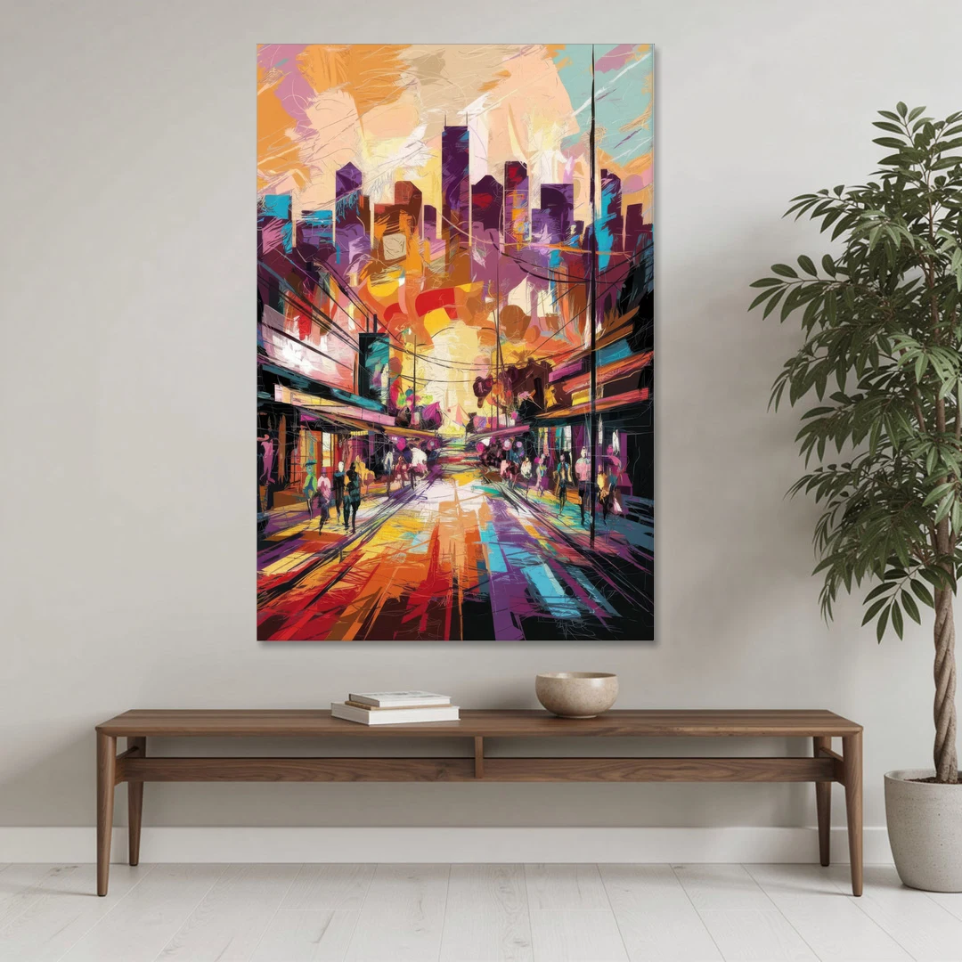 Houston Street Art Culture - Canvas Wall Art - Coffee Table - 40x60