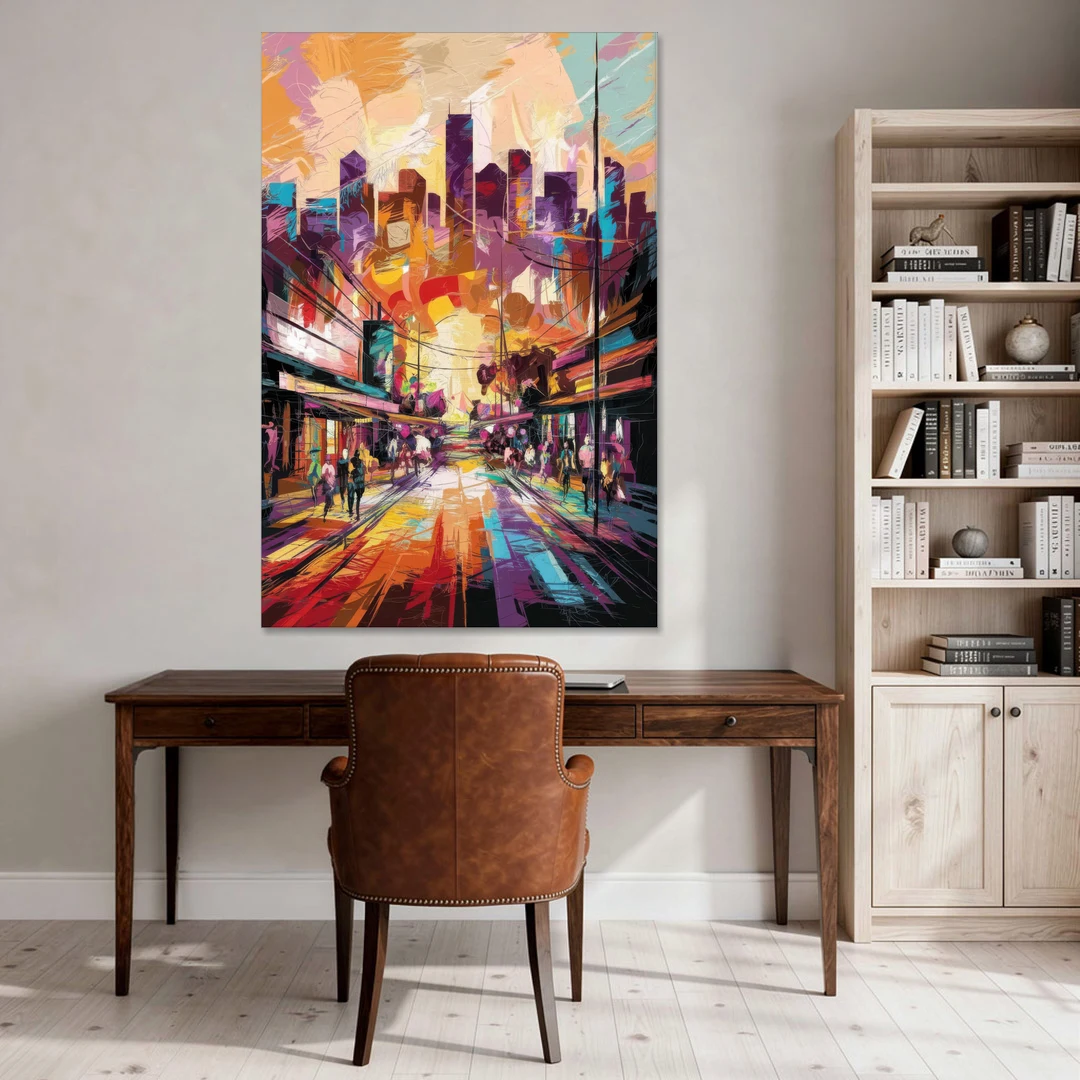 Houston Street Art Culture - Canvas Wall Art - Office - 40x60