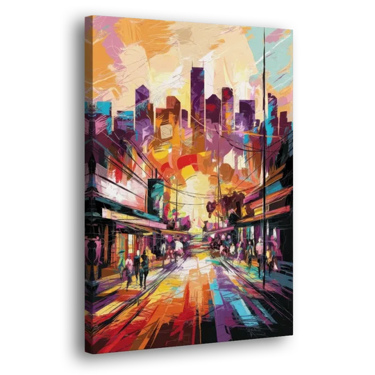 Houston Street Art Culture - Canvas Wall Art - Side