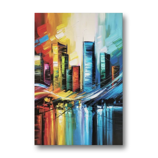 Houston Urban Energy - Canvas Wall Art - Front