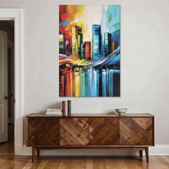 Houston Urban Energy - Canvas Wall Art - Coffee Table - 40x60