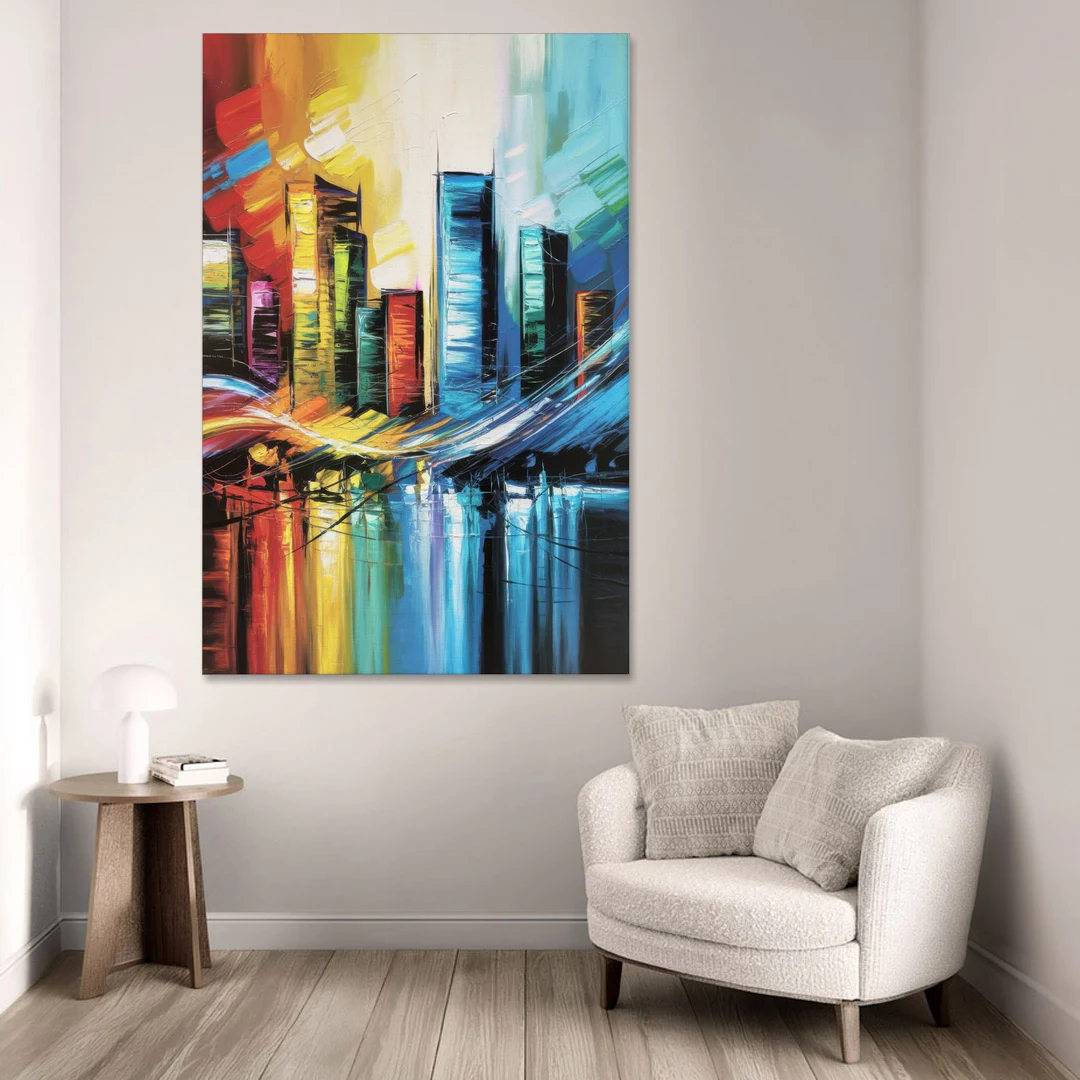 Houston Urban Energy - Canvas Wall Art - Sofa - 40x60