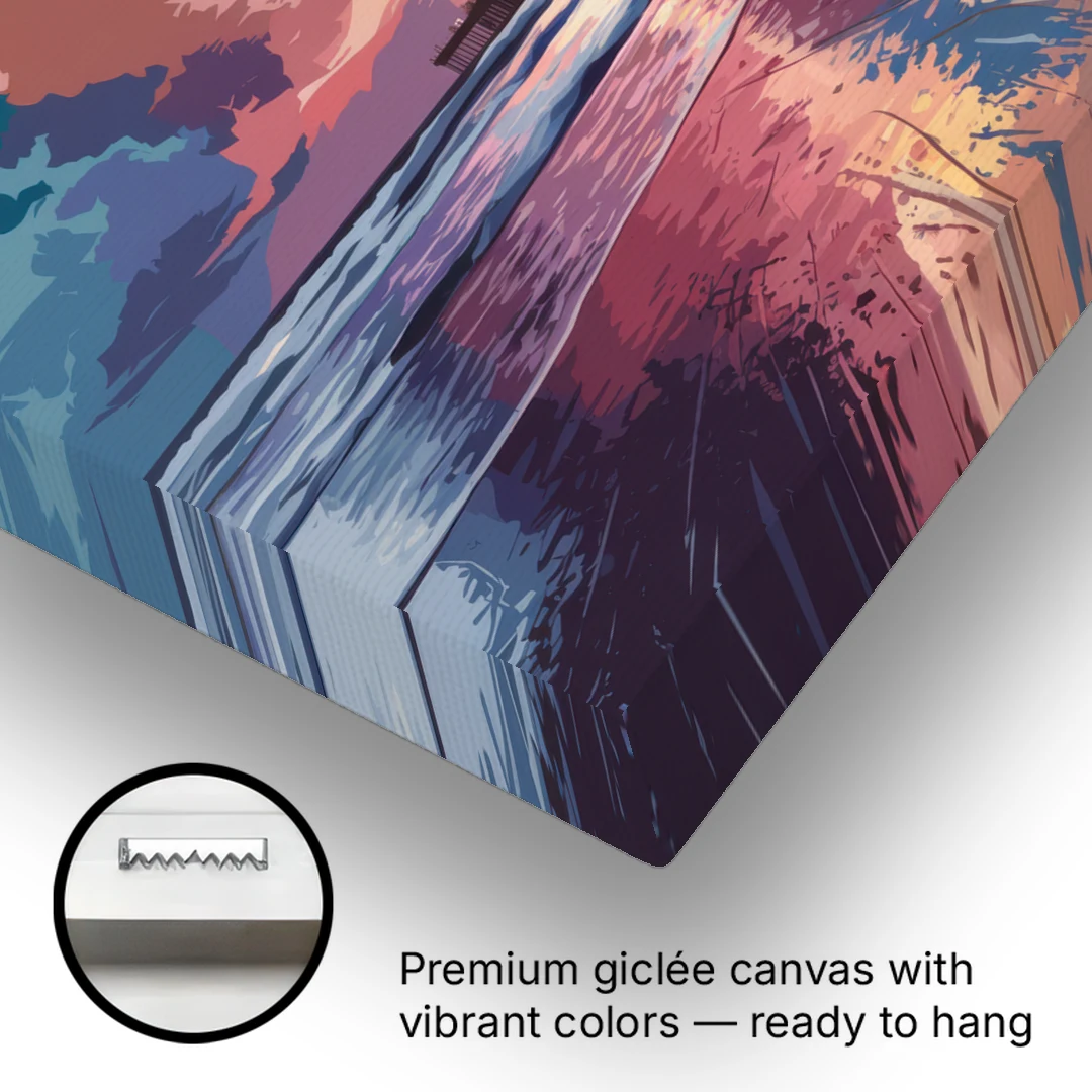 Huntington Beach Sunrise Views - Canvas Wall Art - Gallery Wrap Corner