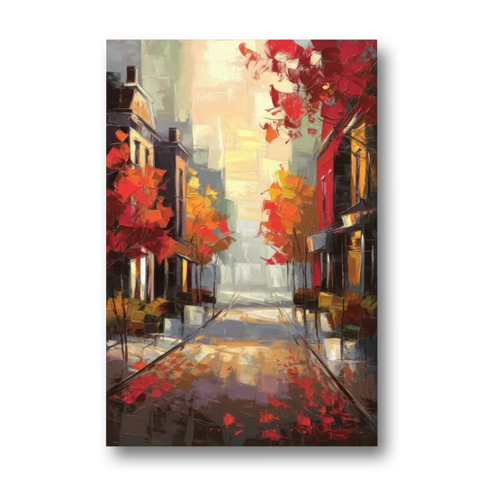 Huntsville Autumn Foliage Charm - Canvas Wall Art - Front