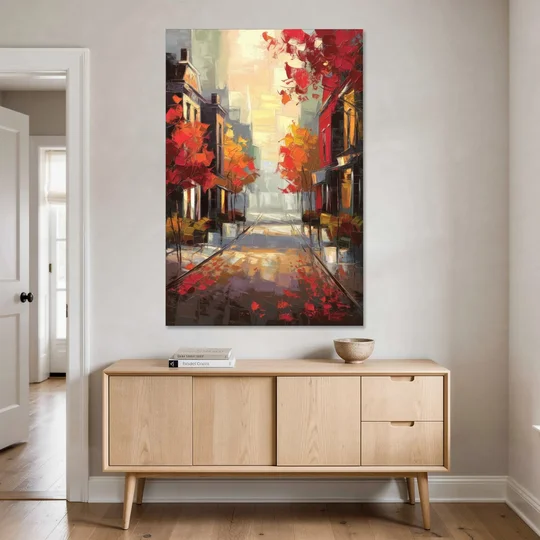 Huntsville Autumn Foliage Charm - Canvas Wall Art - Coffee Table - 40x60