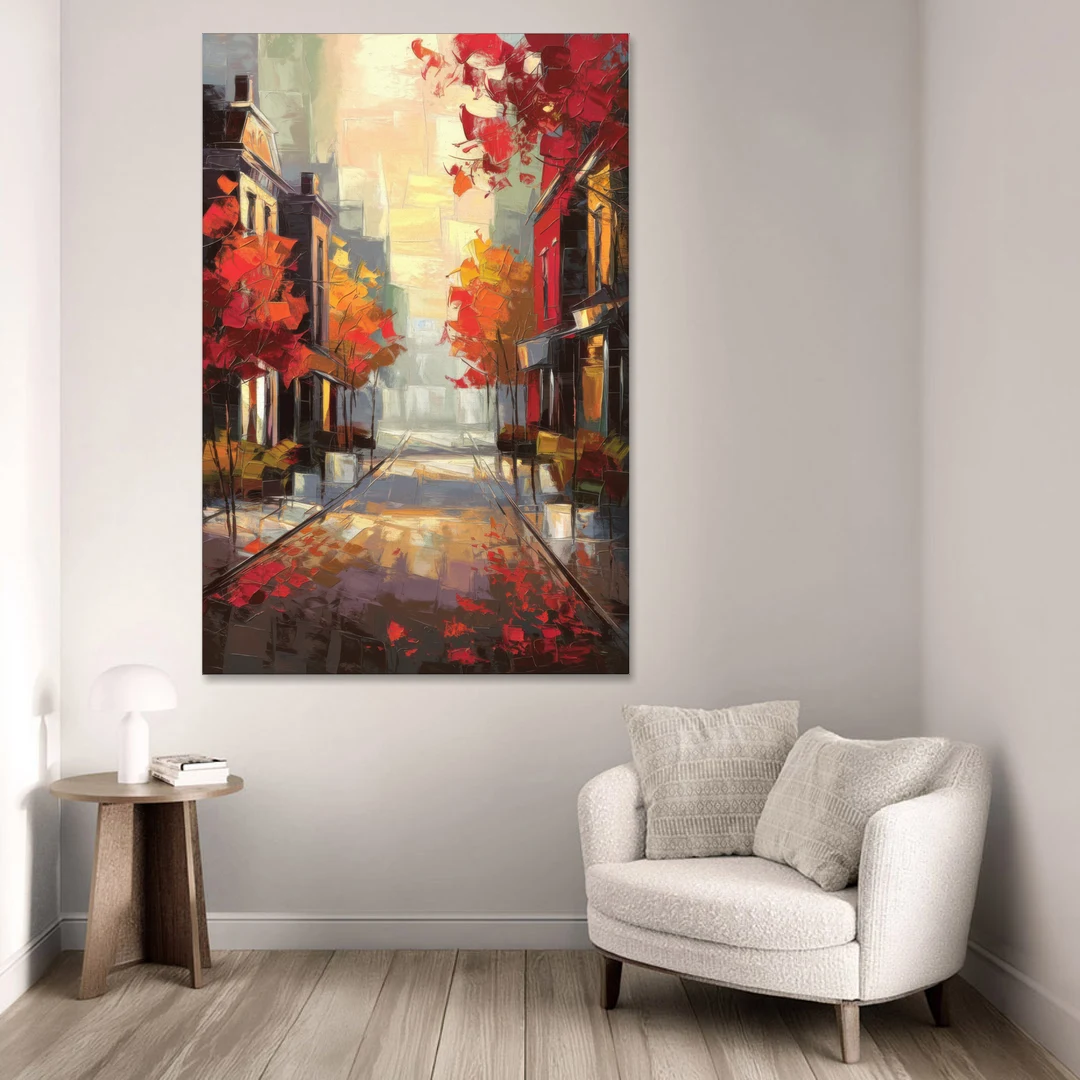 Huntsville Autumn Foliage Charm - Canvas Wall Art - Sofa - 40x60