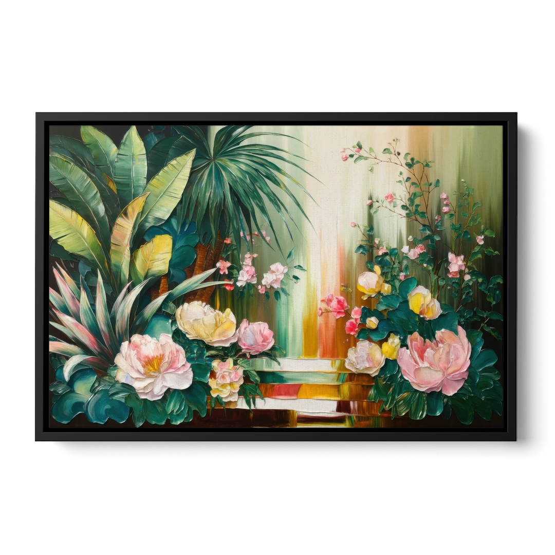 Huntsville Botanical Garden Bliss - Black Framed Canvas Wall Art - Front