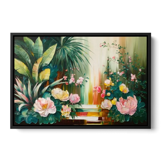 Huntsville Botanical Garden Bliss - Black Framed Canvas Wall Art - Front
