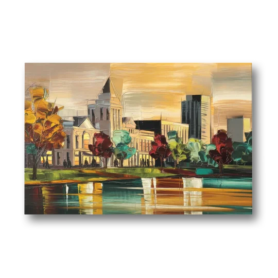 Huntsville Historic Downtown - Canvas Wall Art - Front