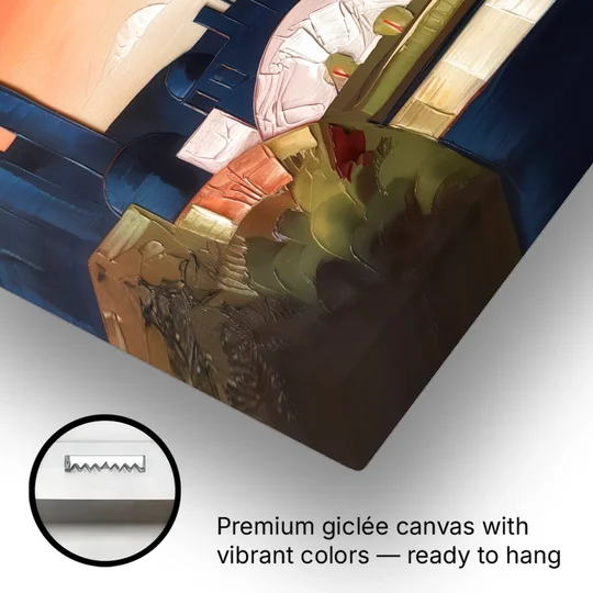 Huntsville Modern Cityscape - Canvas Wall Art - Gallery Wrap Corner