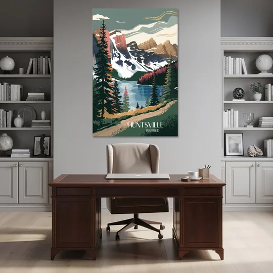 Huntsville Scenic Mountain View - Canvas Wall Art - Office - 40x60