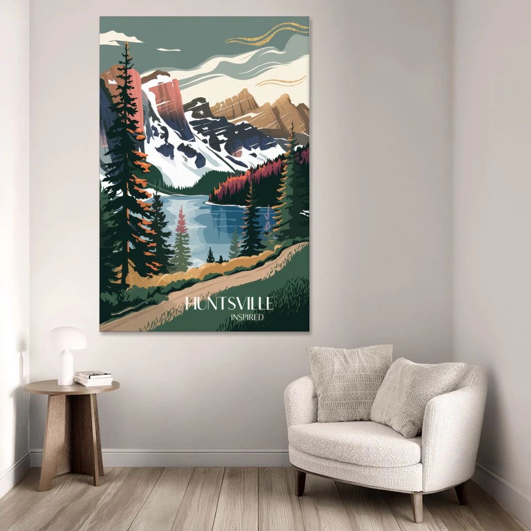 Huntsville Scenic Mountain View - Canvas Wall Art - Sofa - 40x60