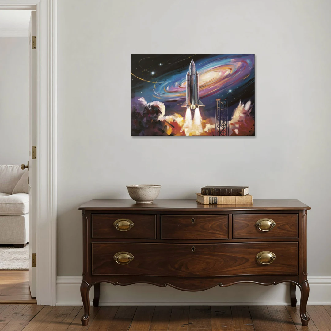 Huntsville Space Center Tribute - Canvas Wall Art - Coffee Table - 36x24