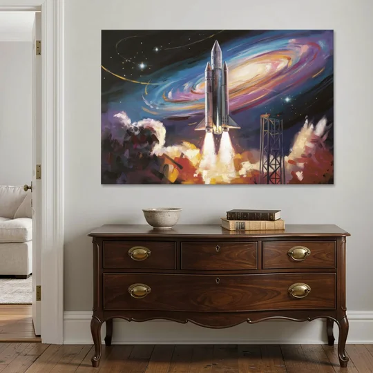 Huntsville Space Center Tribute - Canvas Wall Art - Coffee Table - 60x40