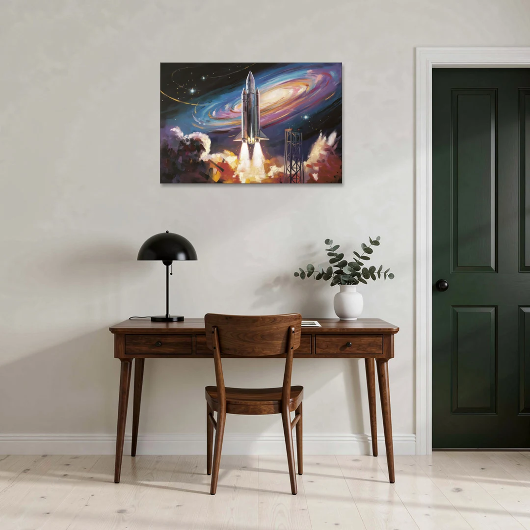 Huntsville Space Center Tribute - Canvas Wall Art - Office - 36x24
