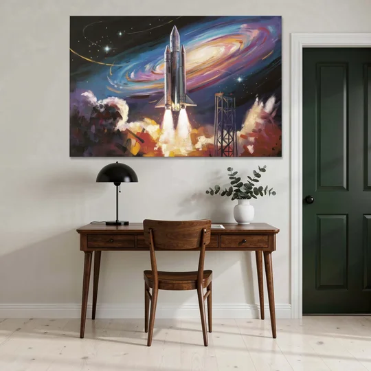 Huntsville Space Center Tribute - Canvas Wall Art - Office - 60x40