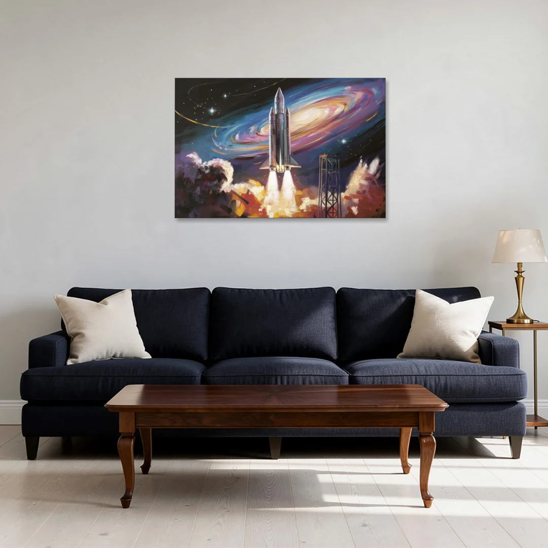 Huntsville Space Center Tribute - Canvas Wall Art - Sofa - 36x24