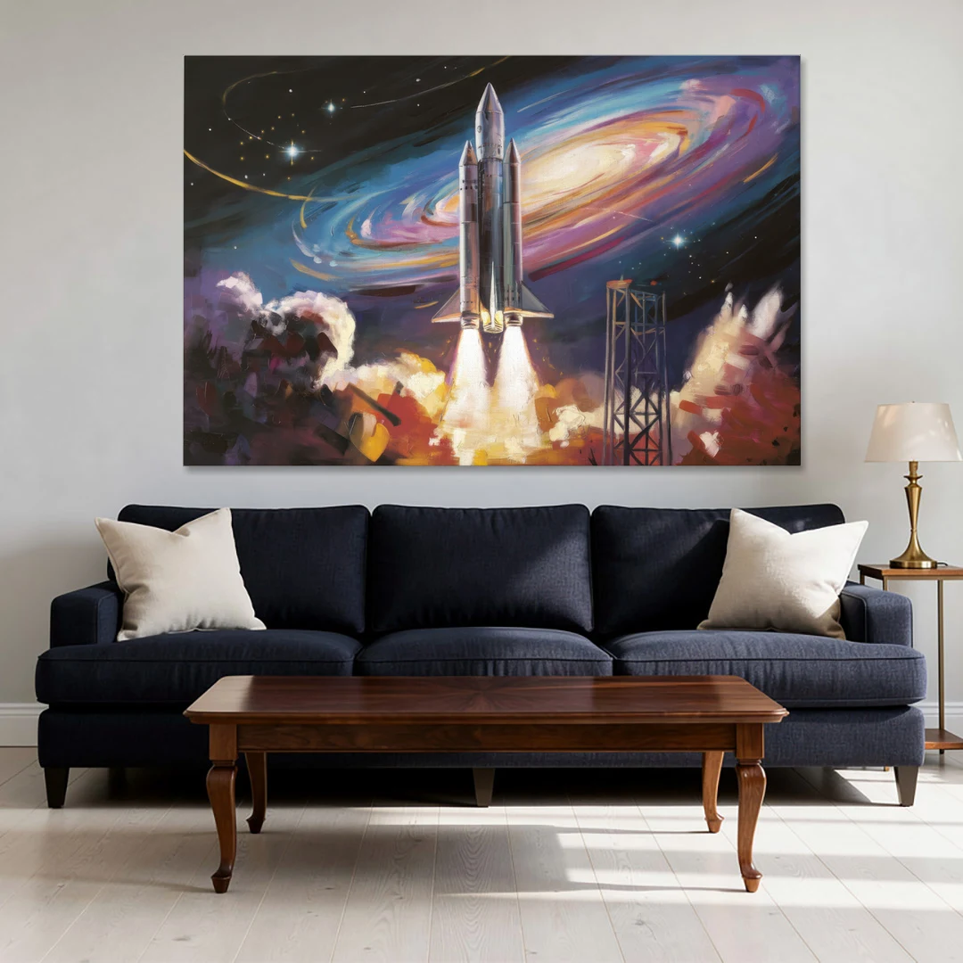 Huntsville Space Center Tribute - Canvas Wall Art - Sofa - 60x40