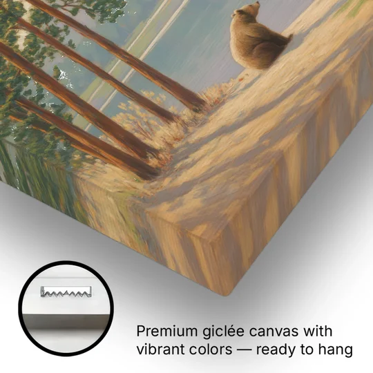 Iconic Big Bear Lake View - Canvas Wall Art - Gallery Wrap Corner