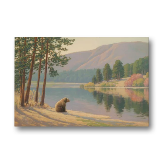 Iconic Big Bear Lake View - Canvas Wall Art - Front