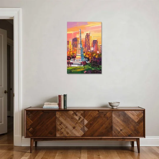 Indianapolis Historic Landmarks - Canvas Wall Art - Coffee Table - 24x36