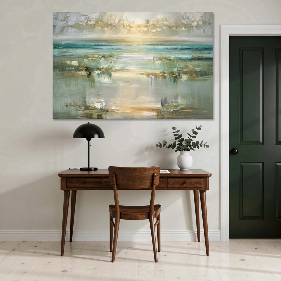 Irvine Coastal Serenity - Canvas Wall Art - Office - 60x40