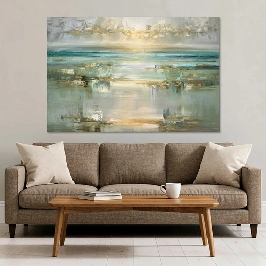 Irvine Coastal Serenity - Canvas Wall Art - Sofa - 60x40