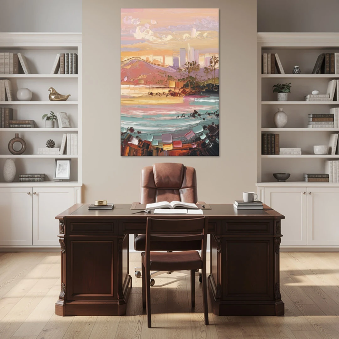 Irvine Sunset Views - Canvas Wall Art - Office - 40x60