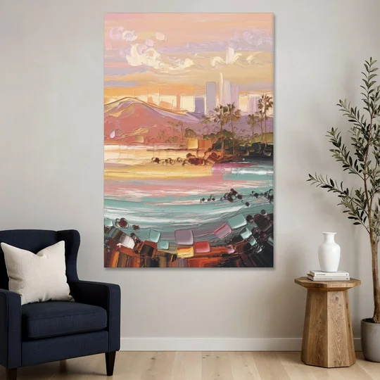 Irvine Sunset Views - Canvas Wall Art - Sofa - 40x60