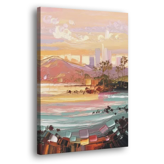 Irvine Sunset Views - Canvas Wall Art - Side