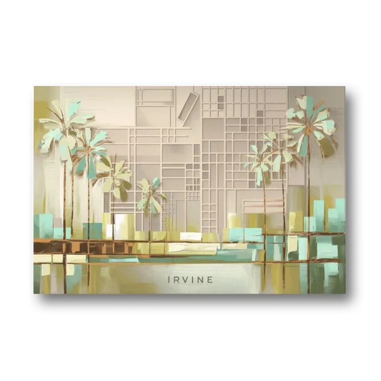 Irvine Urban Landscape - Canvas Wall Art - Front