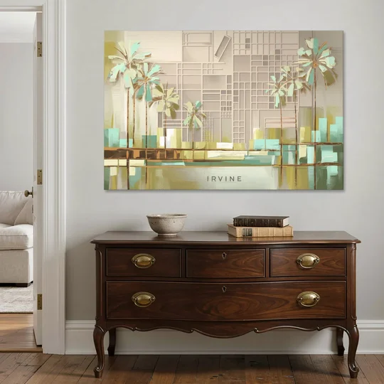 Irvine Urban Landscape - Canvas Wall Art - Coffee Table - 60x40