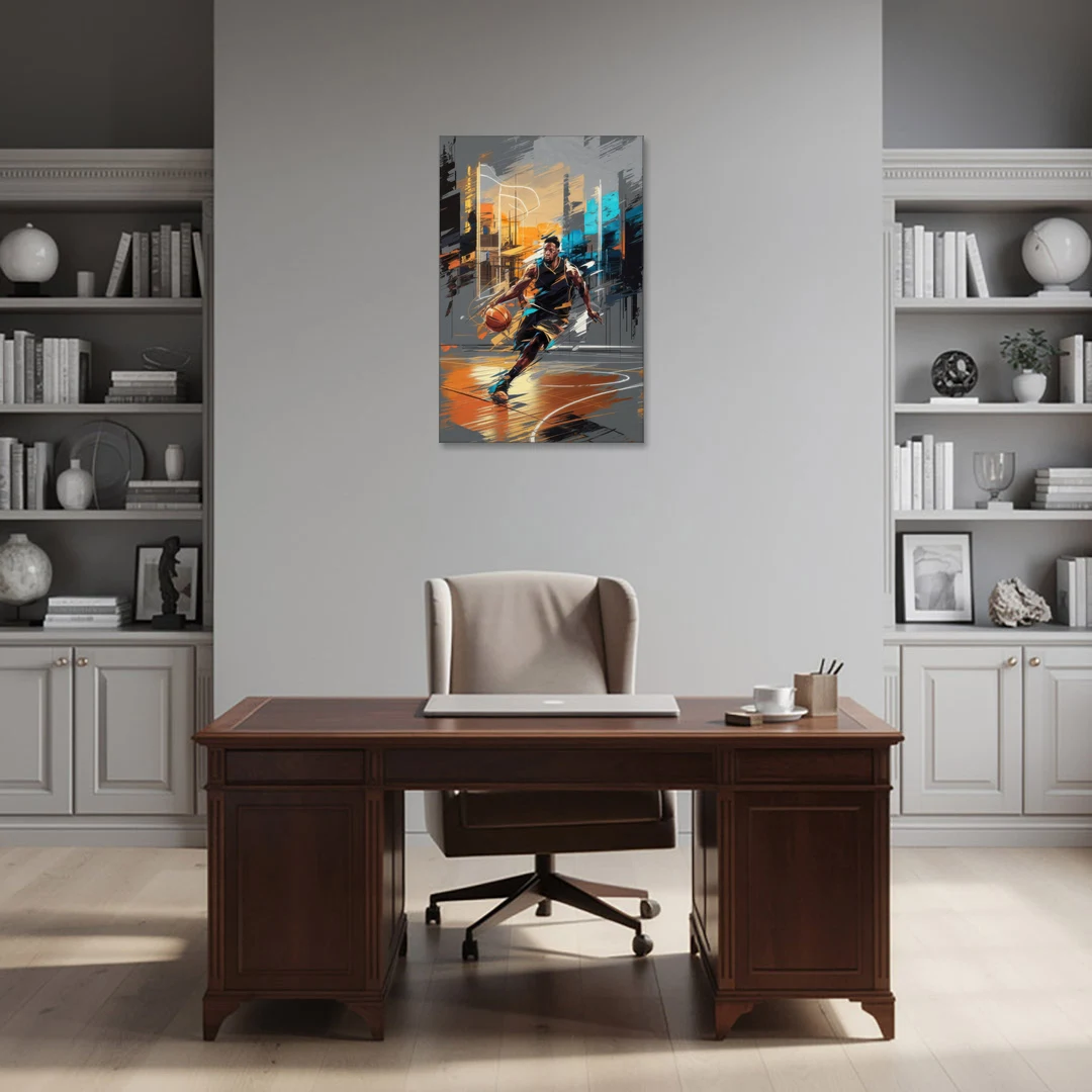Irving Basketball Legacy - Canvas Wall Art - Office - 24x36