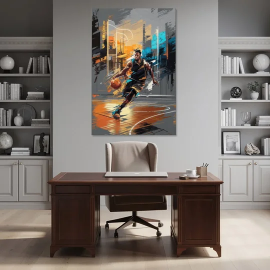 Irving Basketball Legacy - Canvas Wall Art - Office - 40x60