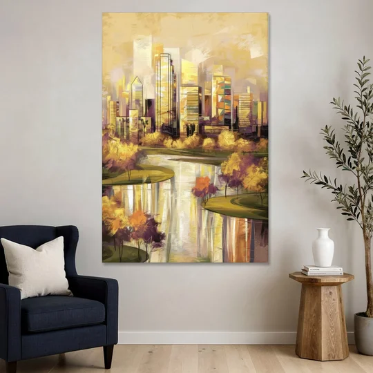 Irving Scenic Views - Canvas Wall Art - Sofa - 40x60