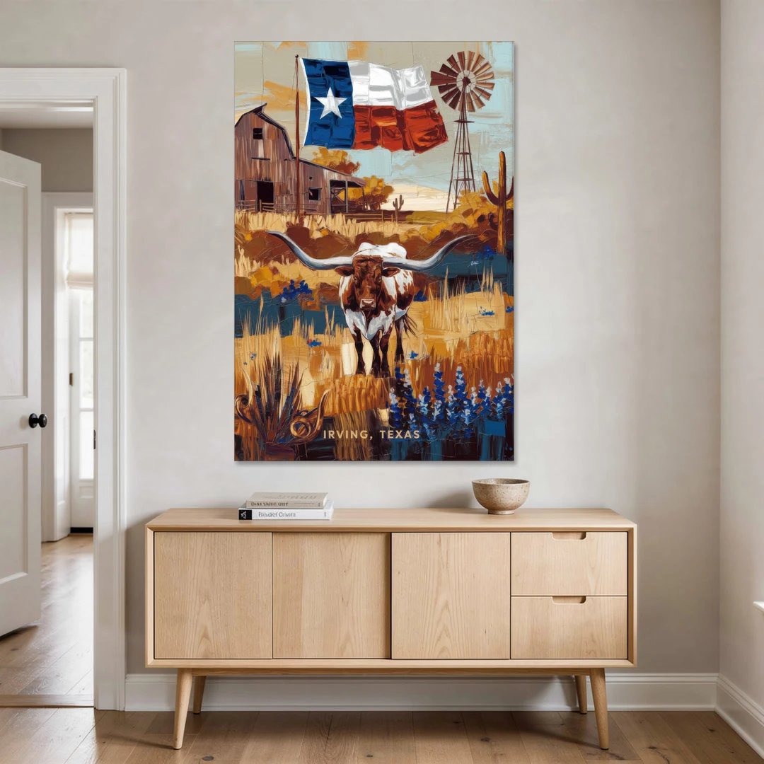 Irving Texas Pride - Canvas Wall Art - Coffee Table - 40x60