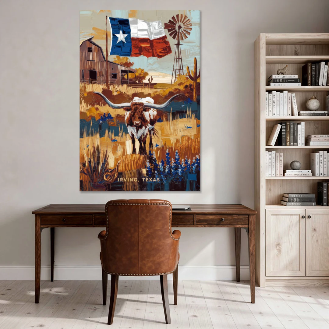 Irving Texas Pride - Canvas Wall Art - Office - 40x60