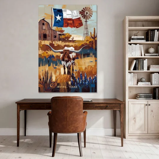 Irving Texas Pride - Canvas Wall Art - Office - 40x60