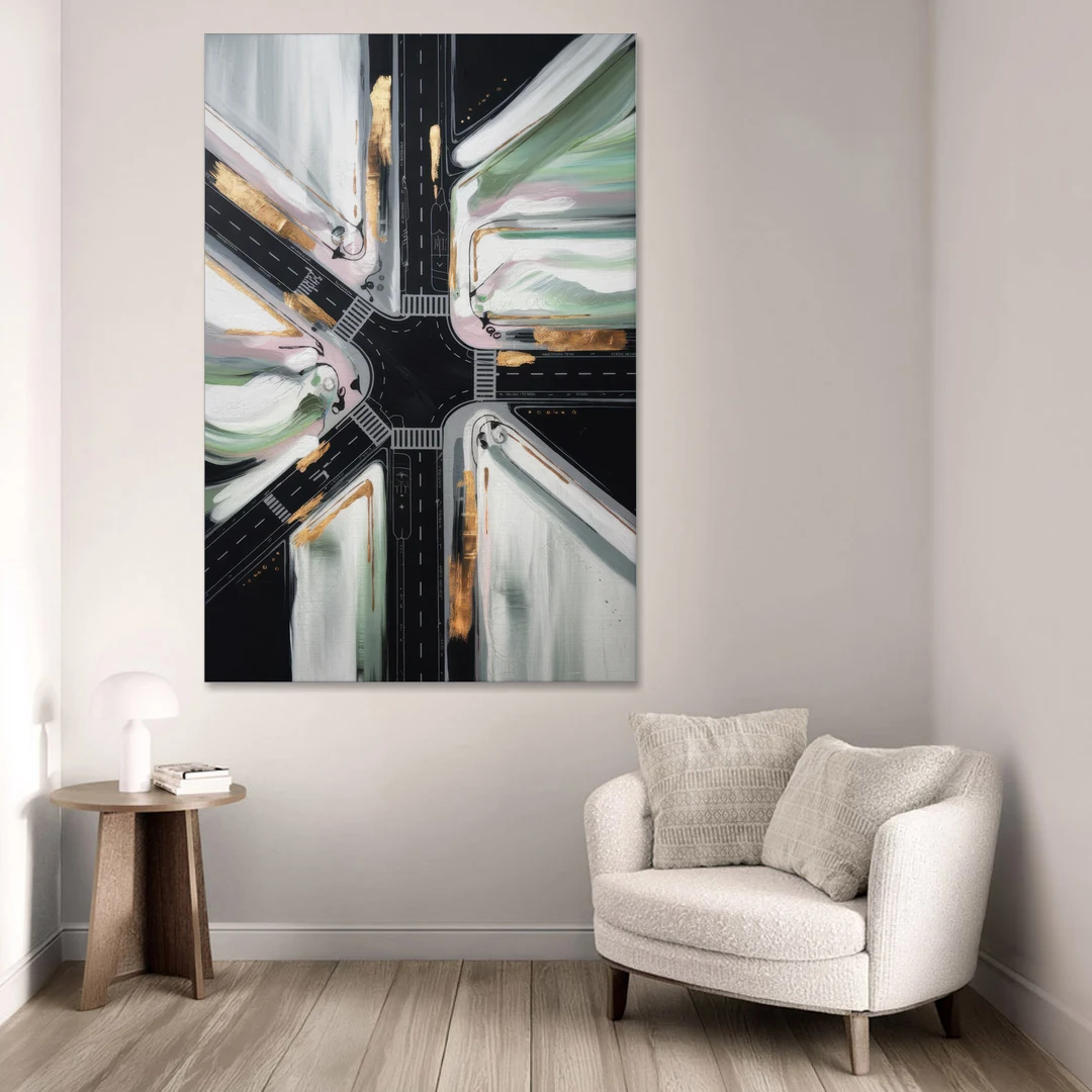 Irving Urban Streets - Canvas Wall Art - Sofa - 40x60