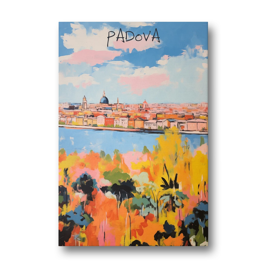 Italian Art of Padua in Autumn - Canvas Wall Art - Front
