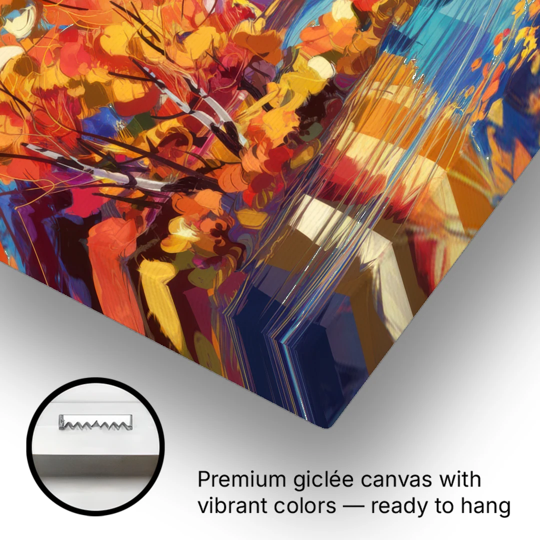 Jackson Hole Autumn Colors - Canvas Wall Art - Gallery Wrap Corner