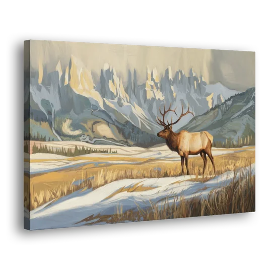 Jackson Hole Wildlife Serenade - Canvas Wall Art - Side