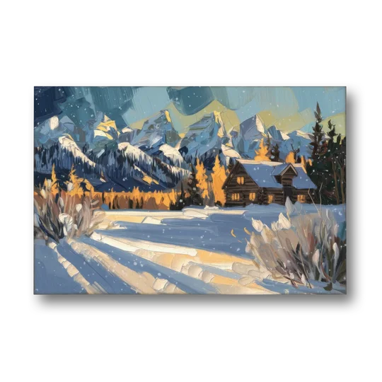 Jackson Hole Winter Wonderland - Canvas Wall Art - Front