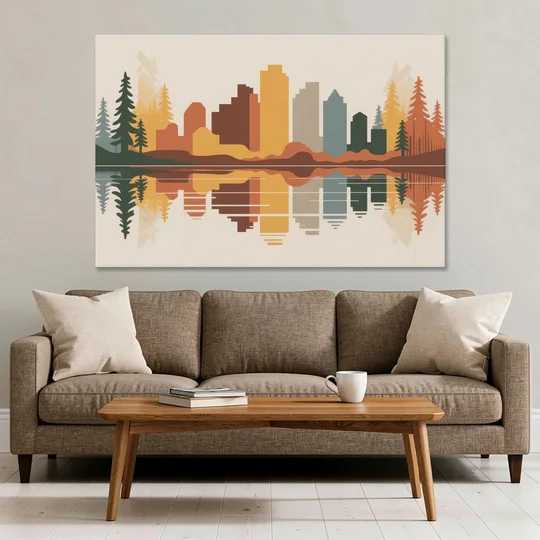 Jasper Autumn Colors - Canvas Wall Art - Sofa - 60x40